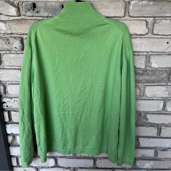 Lacoste green 1/4 zip sweater - Picture 3 of 6